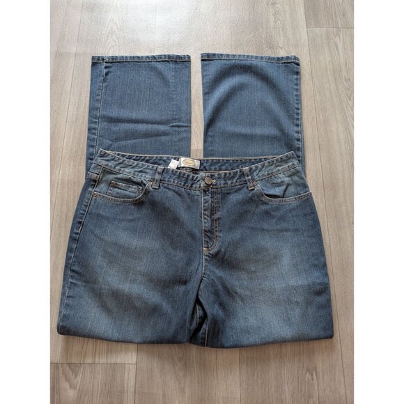 Talbots Womens Stretch Denim Jeans Size 14 Medium Wash Classic Fit - Picture 1 of 4